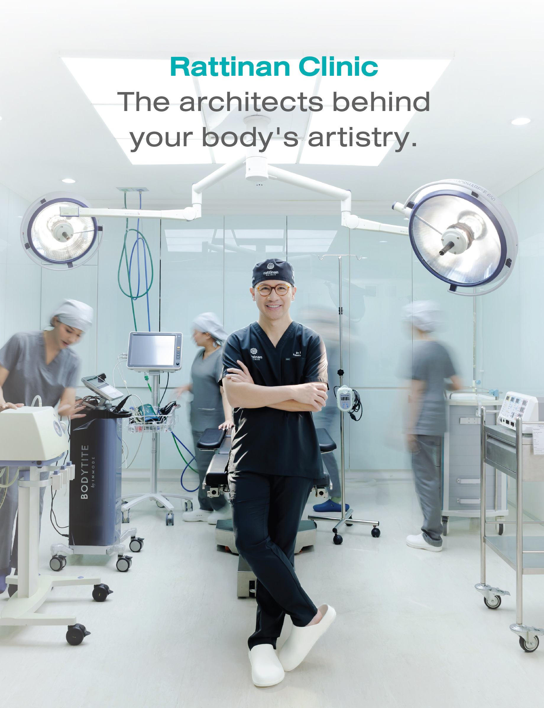 Surgeon in the Rattinan Clinic operating room