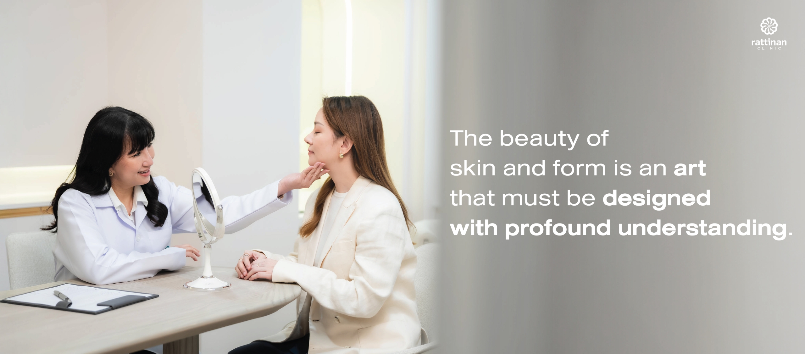Facial consultation at Rattinan Clinic